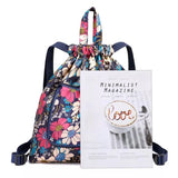 Beam pocket drawstring backpack waterproof lightweight sports bag