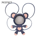 Bear Backpack for Women Teenage Student PVC Shoulder School Satchel Bags