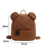 Cute Bear Backpack for Kids and Women