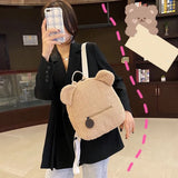 Bear Backpacks for Women Portable Children Travel Rucksacks