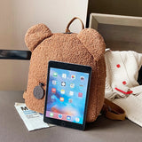 Bear Backpacks for Women Portable Children Travel Rucksacks