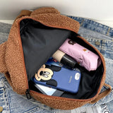 Bear Backpacks for Women Portable Children Travel Rucksacks