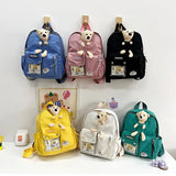Bear Children's Backpack Student Schoolbag Cartoon Casual Backpack