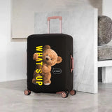 Bear Doll Pattern Luggage Cover Elastic Protective Cover for 18-32 Inch Luggage