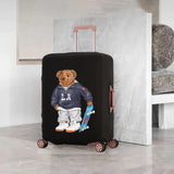 Bear Doll Pattern Luggage Cover Elastic Protective Cover for 18-32 Inch Luggage
