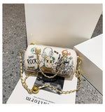 Bear Graffiti Lady's S Chain Shoulder Bag Women's Handbags
