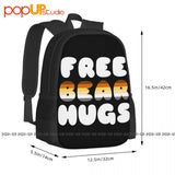 Bear Hugs Gay Bear Backpack Large Capacity Beach Gym Bag