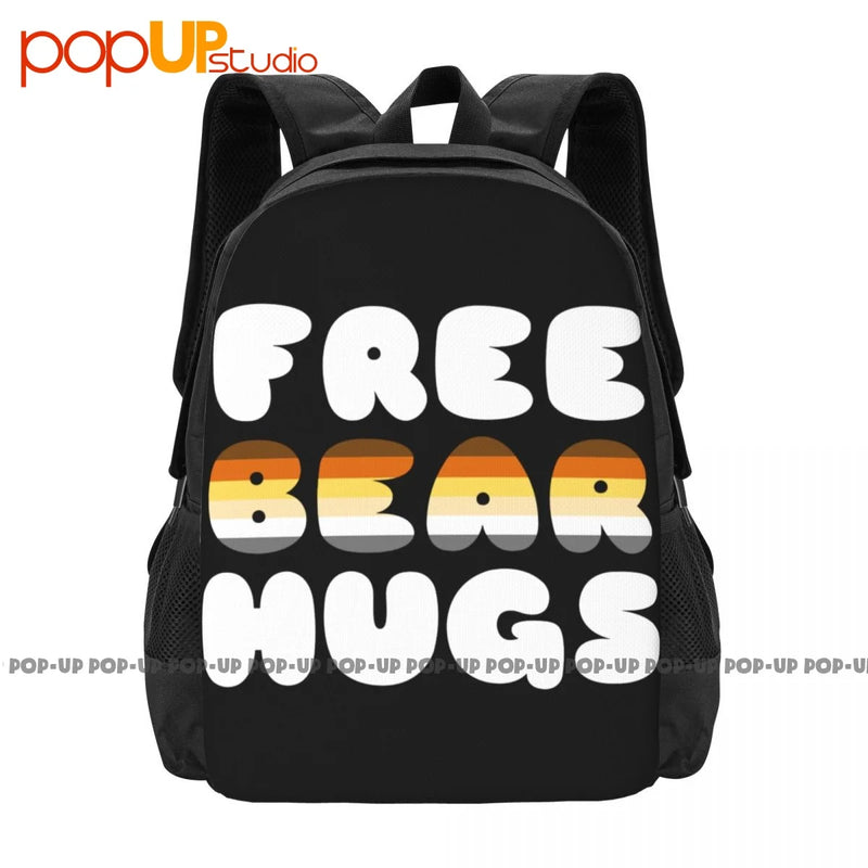 Bear Hugs Gay Bear Backpack Large Capacity Beach Gym Bag