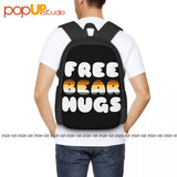 Bear Hugs Gay Bear Backpack Large Capacity Beach Gym Bag