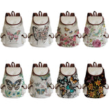 Butterfly Floral Women Backpack Large Capacity Storage Bags Gift