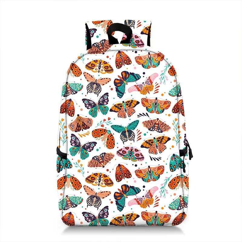 Butterfly Print Backpack Women Rucksack Teenager Girls School Bags