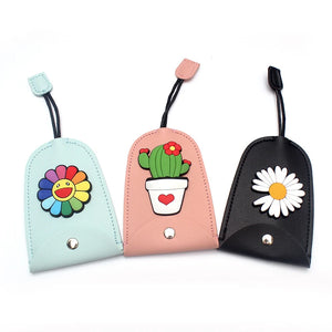 Cactus Key Bag PU Leather Key Wallets Car Key Holder Case