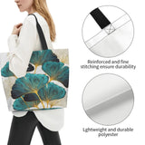 Ginkgo Leaf Print Shoulder Bag with Large Capacity