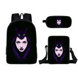 Girl Cartoon Student Schoolbag Double Pencil Bag