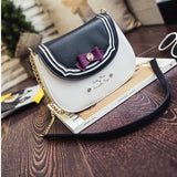Girls Chain Bag Bow Crossbody Shoulder Messenger Bags PU Leather