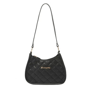 Minimalist Women Handbag Zipper Closure Casual Shoulder Bag