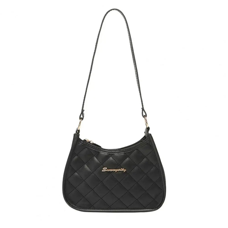 Minimalist Women Handbag Zipper Closure Casual Shoulder Bag