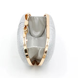 Silver Rhinestone Clutch Bag for Wedding Party