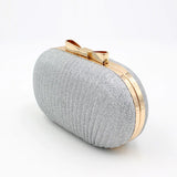 Silver Rhinestone Clutch Bag for Wedding Party
