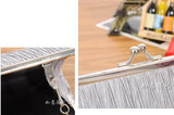 Crystal Satin Evening Bag Clutches Purse Long Purse