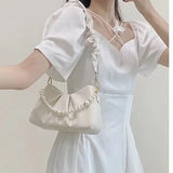 Small Flap Underarm Bag Wrinkled Cloud French Shoulder Bag