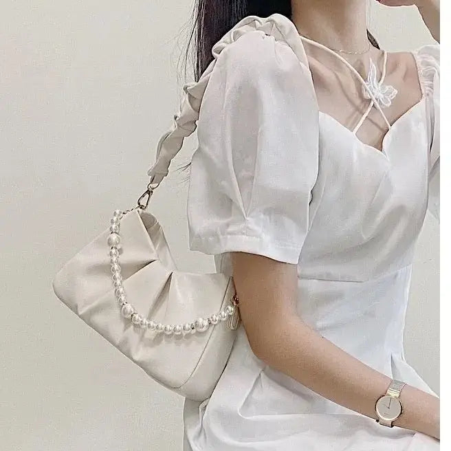 Small Flap Underarm Bag Wrinkled Cloud French Shoulder Bag