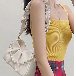 Small Flap Underarm Bag Wrinkled Cloud French Shoulder Bag
