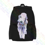 Bedlington Terrier Breed Dog Large Capacity Backpack