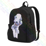 Bedlington Terrier Breed Dog Large Capacity Backpack