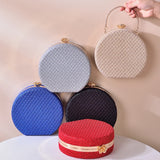 Beige Crossbody Lace Pattern Purse Small Shoulder Bag