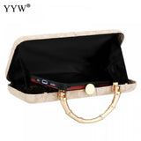 Beige Leather Evening Party Clutch Purse Chain Shoulder Crossbody Bags