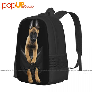 Belgian Malinois Dog Backpack Large Capacity School Beach Gym Bag
