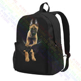 Belgian Malinois Dog In Pocket Backpack