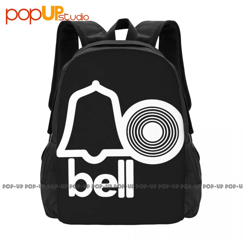 Bell Records Breaks Soul Music Label Backpack Large Capacity Foldable