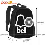 Bell Records Breaks Soul Music Label Backpack Large Capacity Foldable