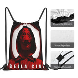Bella Ciao 6 Backpacks Bags Shoe Bag Pouches Packing Bags Bag Anime Bag Women'S