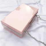 Bella Joy Acrylic Clutch Chain Box Women Shoulder Bags