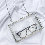 Bella Joy Acrylic Clutch Chain Box Women Shoulder Bags