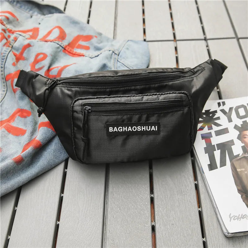 Corduroy Waist Bag Women Money Phone Chest Bag