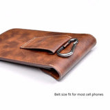 Leather Belt Clip Phone Case Sports Travel Storage Bag