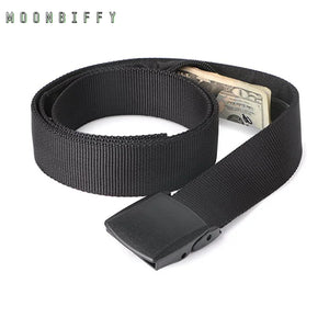 Men's Nylon Anti-theft Belts DIY Suspenders Belt Bags
