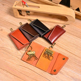 Bemoreal Key Wallets Leather Keychain Cover Solid Key Case Bag Men Key Holder