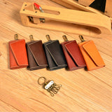 Bemoreal Key Wallets Leather Keychain Cover Solid Key Case Bag Men Key Holder