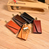 Bemoreal Key Wallets Leather Keychain Cover Solid Key Case Bag Men Key Holder