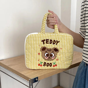 Bentoy Bear Laptop Bag 11inch Zipper Case Macbook Air IPad Pro 10.2 10.5