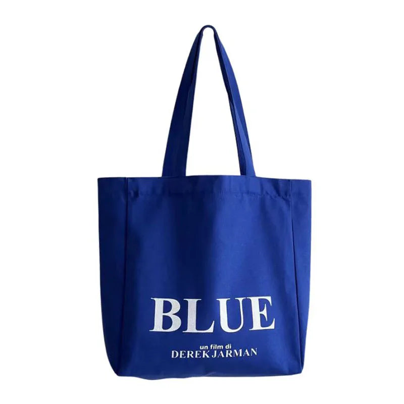 Bentoy Canvas Tote Bag Letter Printing Schoolbag Zipper Shoulder Shopping Bag