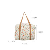 Bentoy Milkjoy Cartoon Bear Flower Quilted Cotton Shoulder Bag