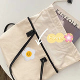 Bentoy Milkjoy Floret Shopping Bags Drawstring Casual Canvas Bag