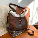 Berber Fleece Women Shoulder Bags Winter Handbag