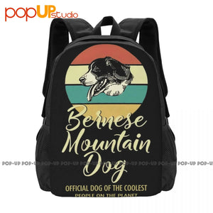 Bernese Mountain Dog Print Backpack Large Capacity Softback Bag
